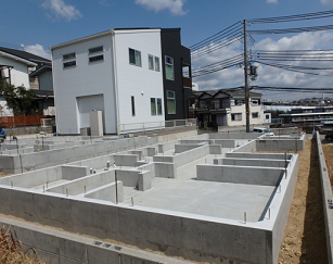 基礎工事完了です。