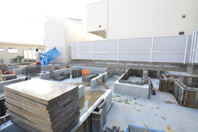 基礎工事進行中＜霞ヶ丘＞